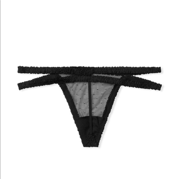 Victorias Secret Strappy Ruffle V-String Thong - Picture 5 of 6